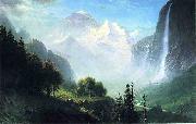 Albert Bierstadt Staubbach Falls, Near Lauterbrunnen, Switzerland USA oil painting artist